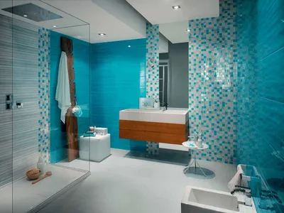 Керамическая мозаика в ванной комнате | СтройМетПроект | Дзен
