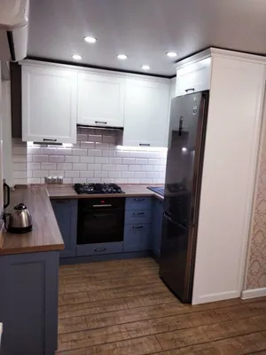Кухня в хрущевке 5 кв. м. (новый ремонт): дизайн с холодильником |  Декорочка | Дзен