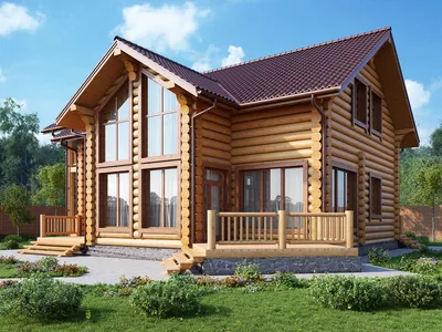 Дизайн деревянного дома снаружи » Картинки и фотографии дизайна квартир,  домов, коттеджей