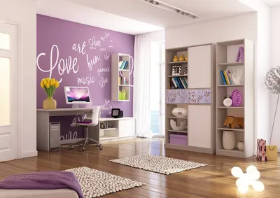 Интерьер детской комнаты для девочки-подростка — Дизайн, отделка и ремонт  квартиры
