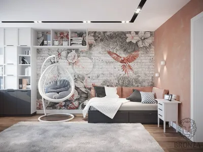 Дизайн комнаты для девушки в современном стиле - 69 фото