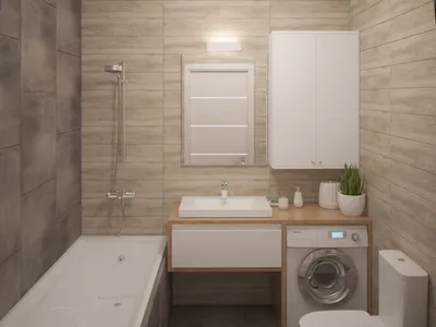 Современный дизайн интерьера ванной комнаты