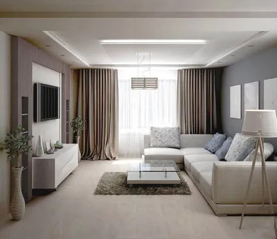 Дизайн зала в двухкомнатной квартире | GD-Home.com