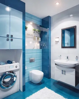 Голубая ванная комната: правила дизайна ванной голубыми оттенками (140 фото)