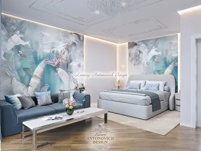 Дизайн интерьера спальни для девушки в шикарной квартире, ЖК Premiere Park  ⋆ Студия дизайна элитных интерьеров Luxury Antonovich Design