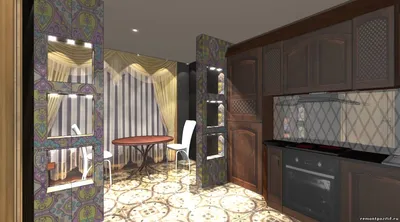 Дизайн кухни с лоджией в квартире дома серии П 111 М