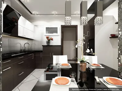 Как создать функциональную и красивую кухню в небольшом помещении? –  arch-buro.com
