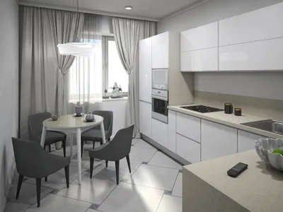 Кухня 13.2 м², стиль Современная классика: купить готовый дизайн-проект  кухни в стиле \