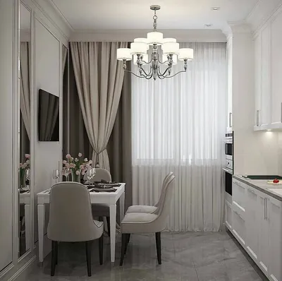 Интерьер и декор on Instagram: “Уютная кухня в стиле современная классика.  А вам нравится этот стиль? Автор - студия дизай… | Дизайн дома, Интерьер  кухни, Интерьер