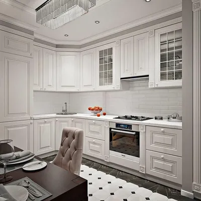 Кухня в стиле неоклассика: 113 фото идей и подбор мебели для интерьеров