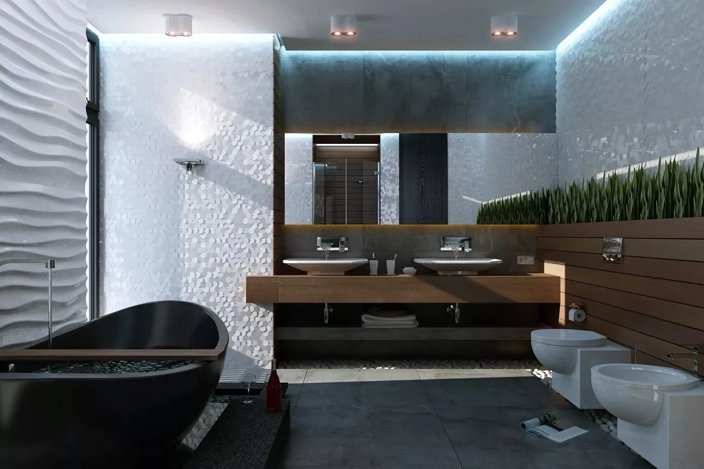 ванная комната в стиле хай тек | Чудо Ванна