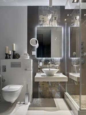 Ванная в стиле хай-тек: 70+ лучших идей дизайна интерьера на фото - SALON