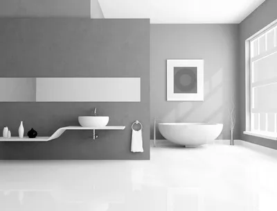 Ванная комната в стиле хай-тек: фото
