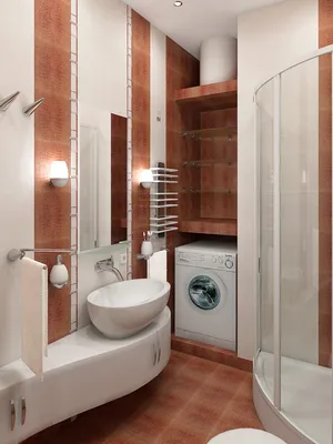 Интерьер для маленьких ванных комнат » Картинки и фотографии дизайна  квартир, домов, коттеджей