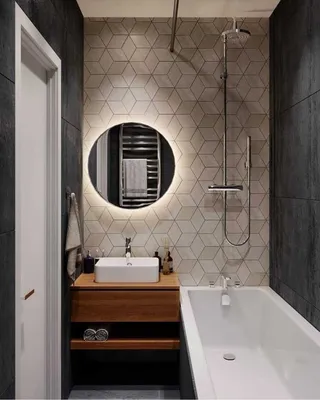 Дизайнерские маленькие ванные комнаты (70 фото)