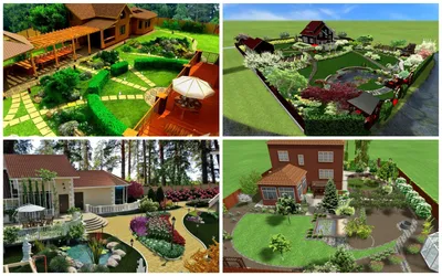 Ландшафтный дизайн дачного участка: варианты обустройства садового участка  на даче