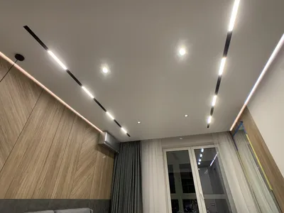 Размещение точечных светильников на натяжном потолке — Невадо