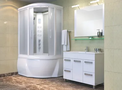 Ванная комната: дизайн с душевой кабиной, идеи