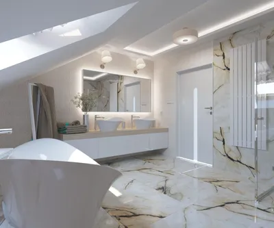 Ванная в мансарде: особенности планировки и лучшие идеи дизайна (45 фото) |  Дизайн и интерьер ванной комнаты