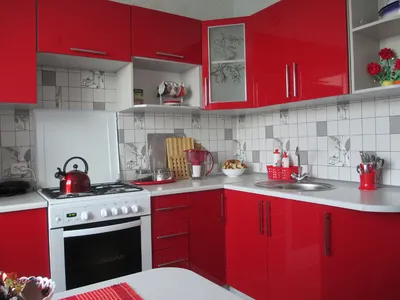 Красно белая кухня: 85 фото, сочетание цветов и дизайнерские рекомендации