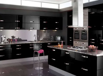 Черная кухня: варианты, смелые дизайнерские идеи, примеры | Mixnews