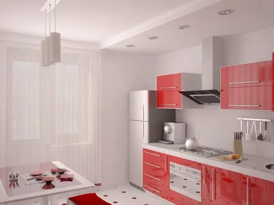 Красная кухня в интерьере +75 фото идей и сочетаний цветов