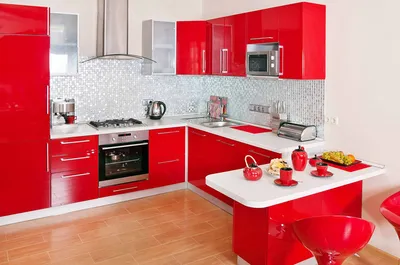 Интерьер кухни в красном цвете: все \"за\" и \"против\" | Онлайн-журнал о  ремонте и дизайне