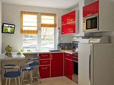 Фото преображения кухни в квартире площадью 6 кв. м.