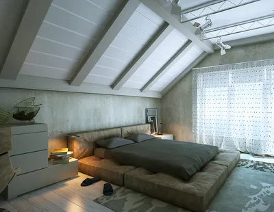 Дизайн спальни на мансарде: фото, интерьер и идеи | Wergin.ru
