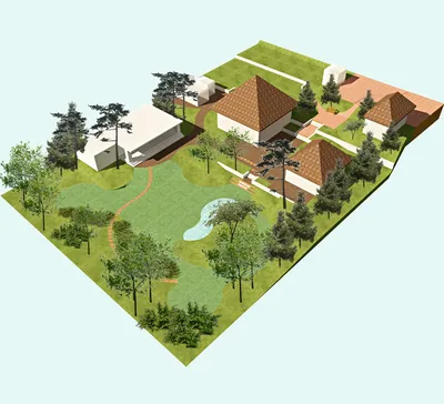 Ландшафтный дизайн-проект участка в поселке Фомино