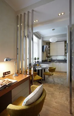 Современный интерьер и дизайн маленькой кухни-гостиной в маленькой квартире  | hand-build.ru