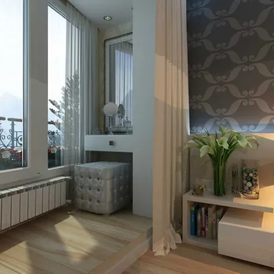 Совмещенный балкон с комнатой - идеи нестандартной планировки (125 фото)