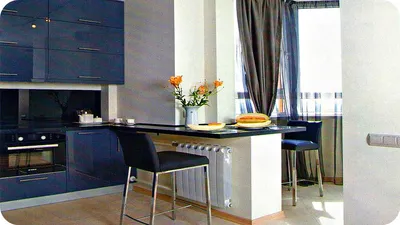 Кухня совмещенная с балконом: фото дизайна, ремонт и отделка, выбор штор,  различные идеи