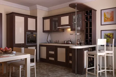 Барная стойка и интерьер кухни - мебельная компания Иванова Мебель.