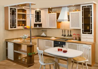 Идеи оформления барной стойки на угловой кухне | Дизайн интерьера | Дзен
