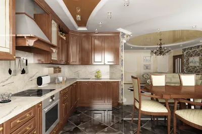 Дизайн интерьера совмещенной кухни: преимущества и недостатки, как  совместить, зонирование, стилевые решения, объединение с балконом или  лоджией | iLEDS.ru